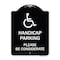Signmission Handicap Parking Please Considerate Heavy-Gauge Aluminum Sign, 24" x 18", BW-1824-23921 A-DES-BW-1824-23921 - alternate 1
